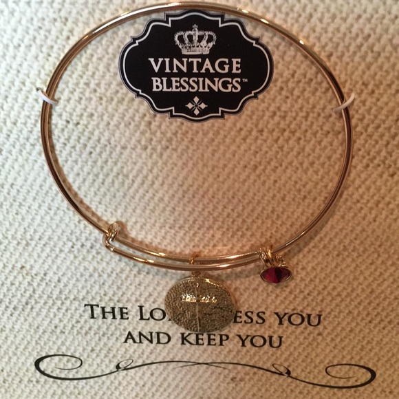 Gold Cross Bangle Bracelet - Picture 3 of 4